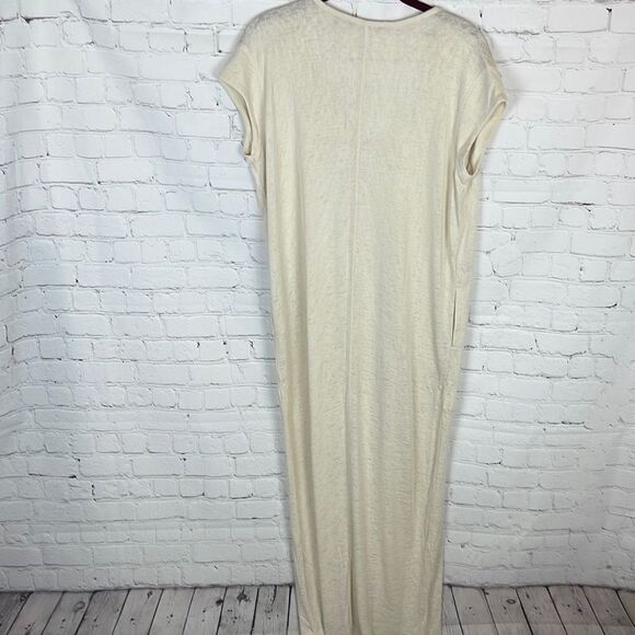 Athleta Cream Relaxed Fit Maxi Dress - Picture 7 of 8